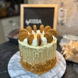 Biscoff Cooke Sponge Cake (NOT GLUTEN FREE)