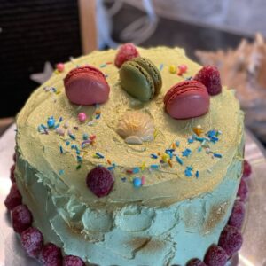 Pistachio & Cranberry Gluten Free Sponge Cake