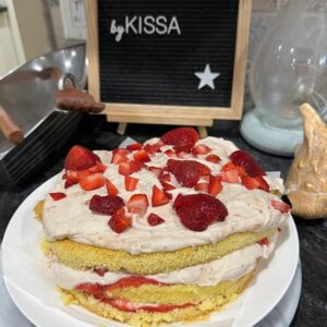 Strawberry Cream Gluten Free Cake